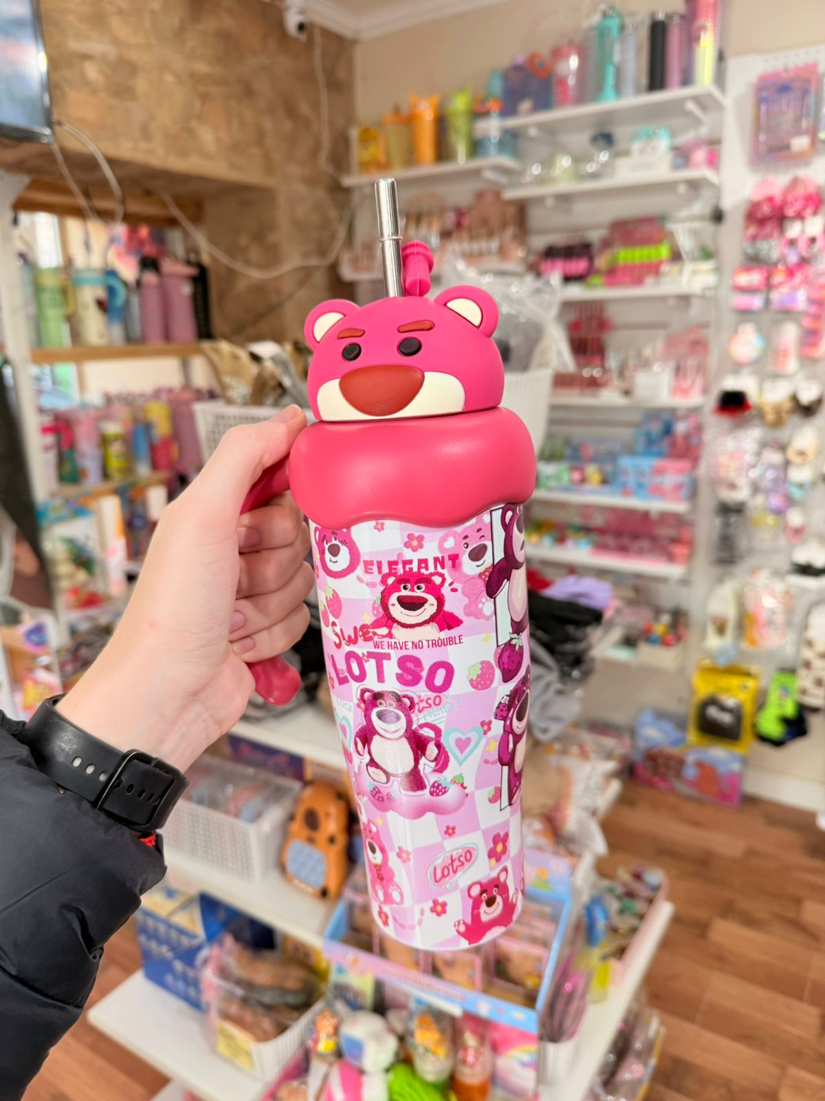 vaso térmico cabezón infantil con manija