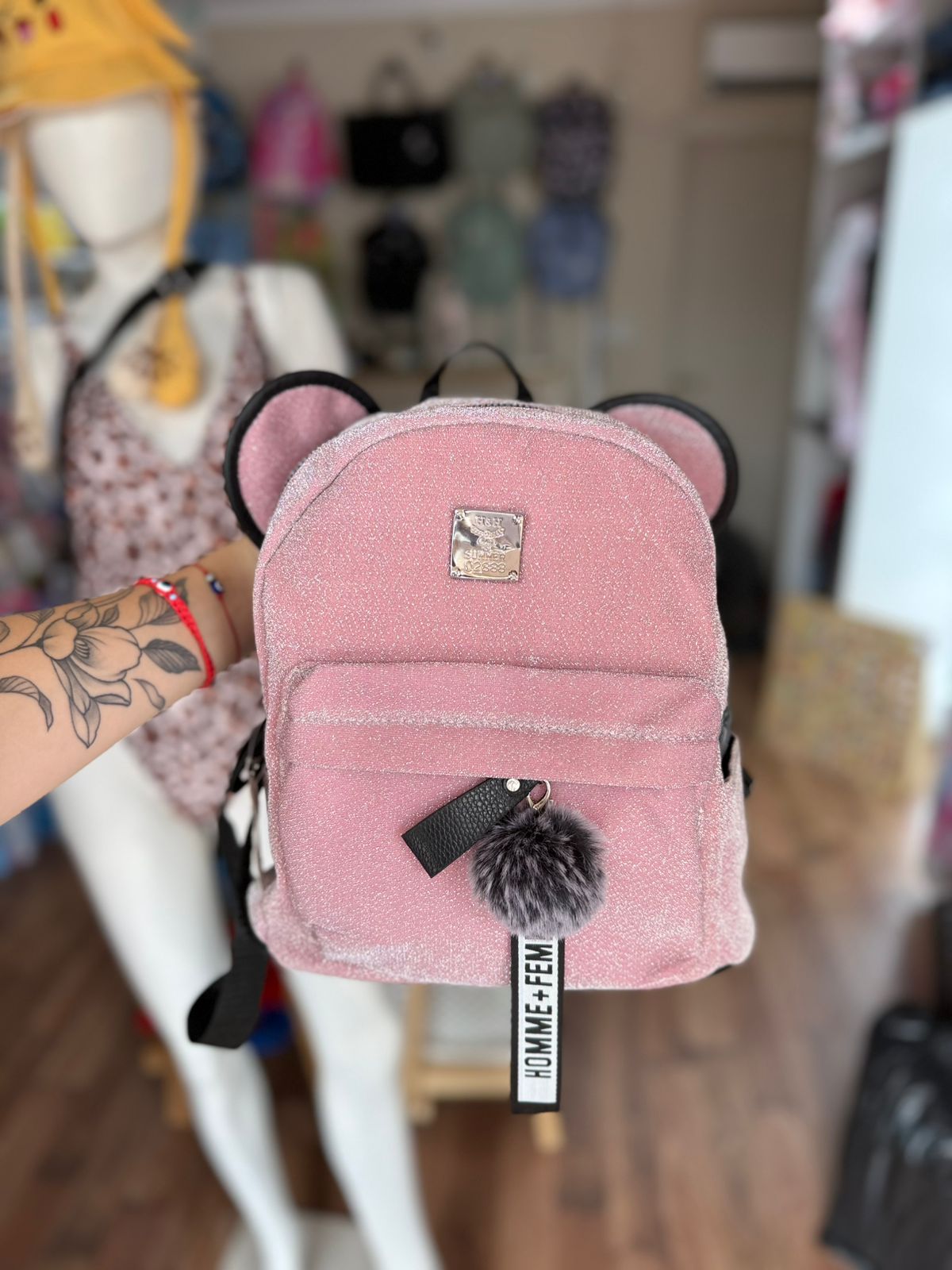 Mochila con brillos