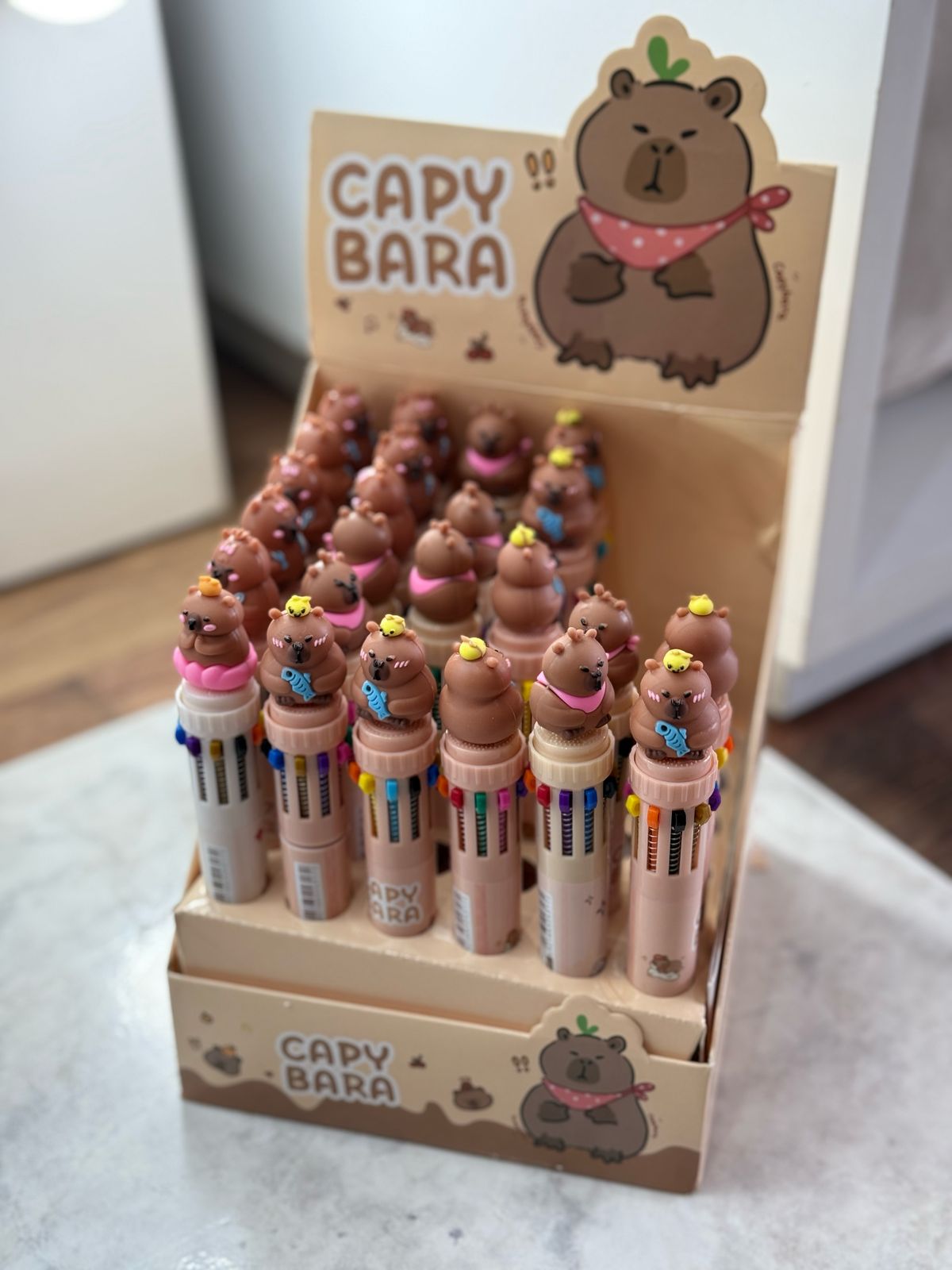 Lapicera Capibara multicolor