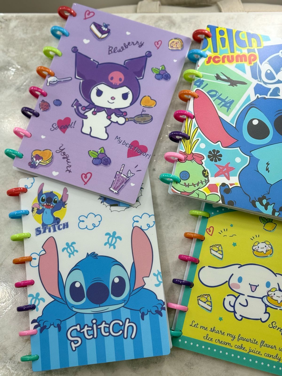 Cuaderno personajes