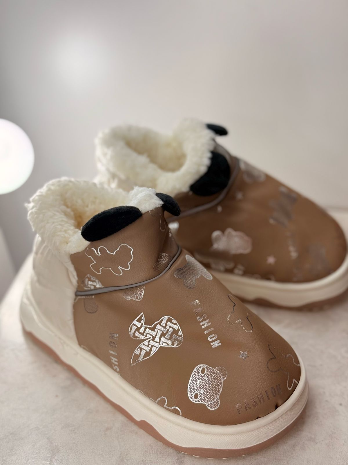 Pantuflas Botitas con corderito infantiles