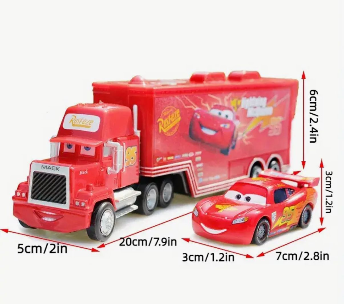 2 piezas de juego de modelos de coches de carreras McQuee