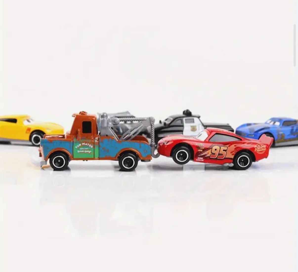Juego de 6 Piezas de Modelos de Autos de Coches Lightning McQueen