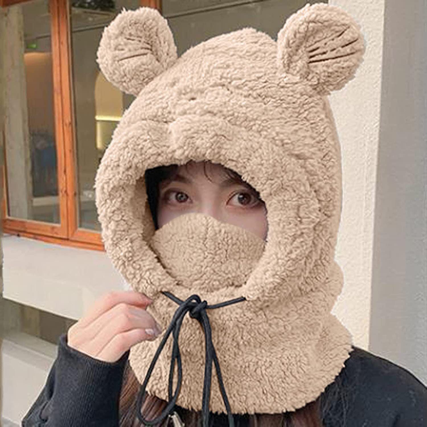 Gorro pasamontañas osito