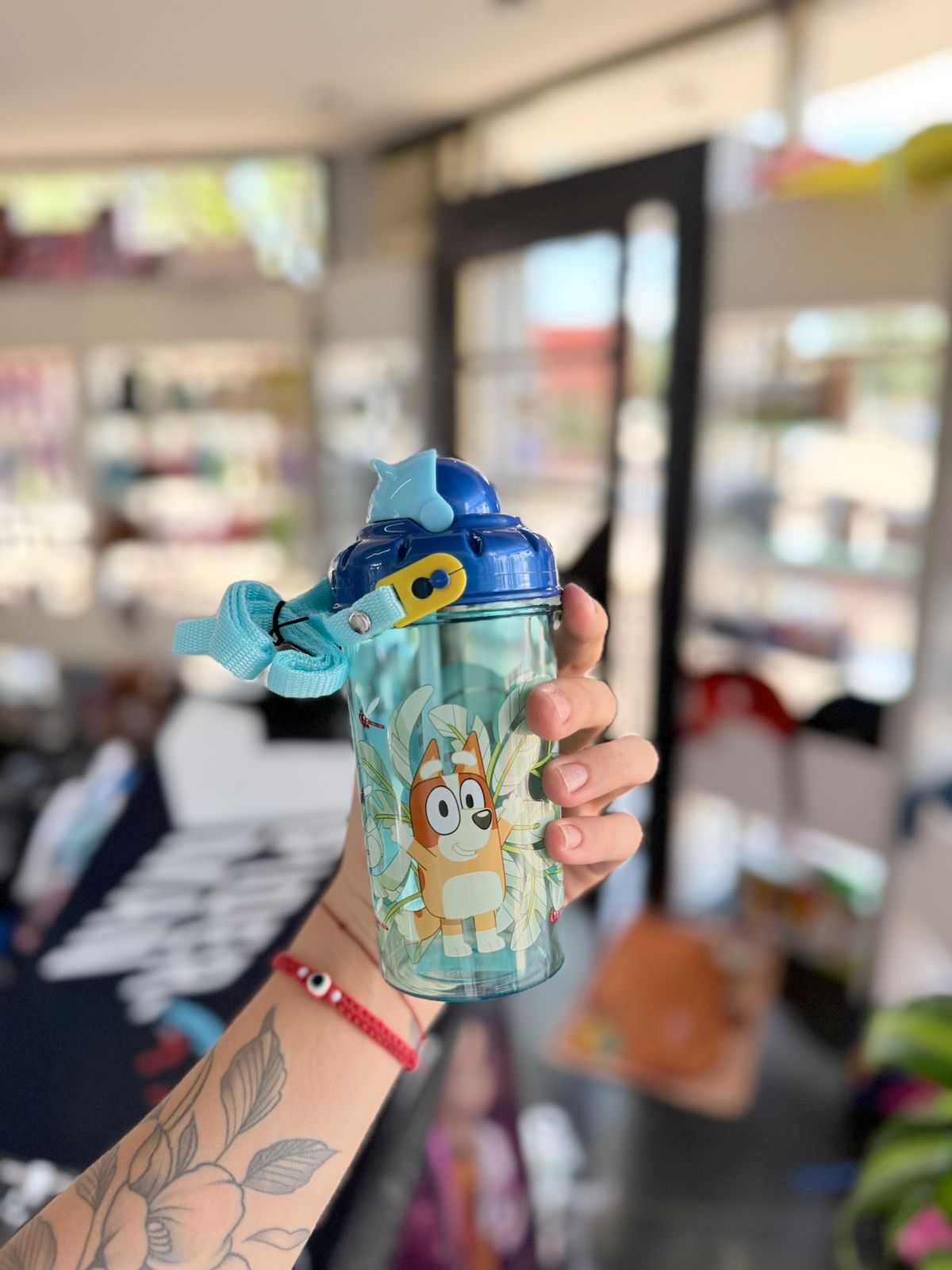 Cantimplora / Botella Infantil con Chupi de Goma Bluey 1