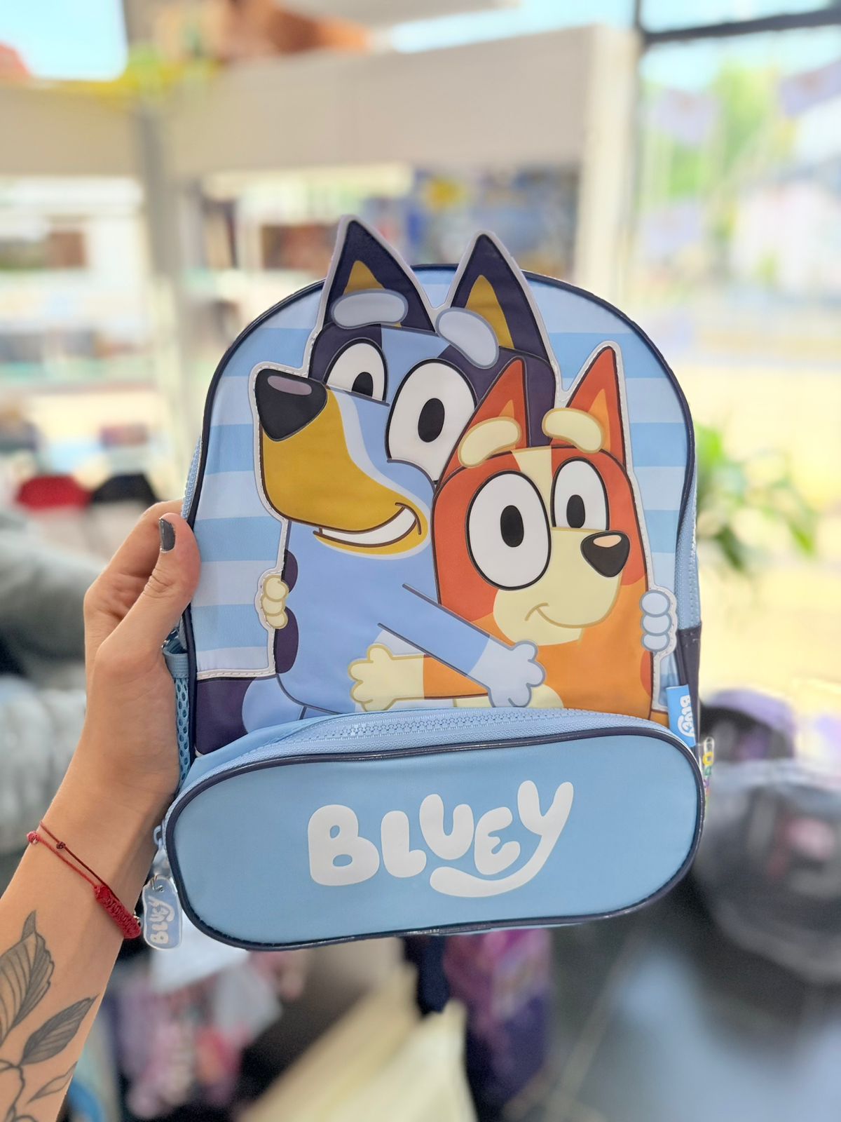 Mochila 30 cm Espalda Bluey 3D Face 1