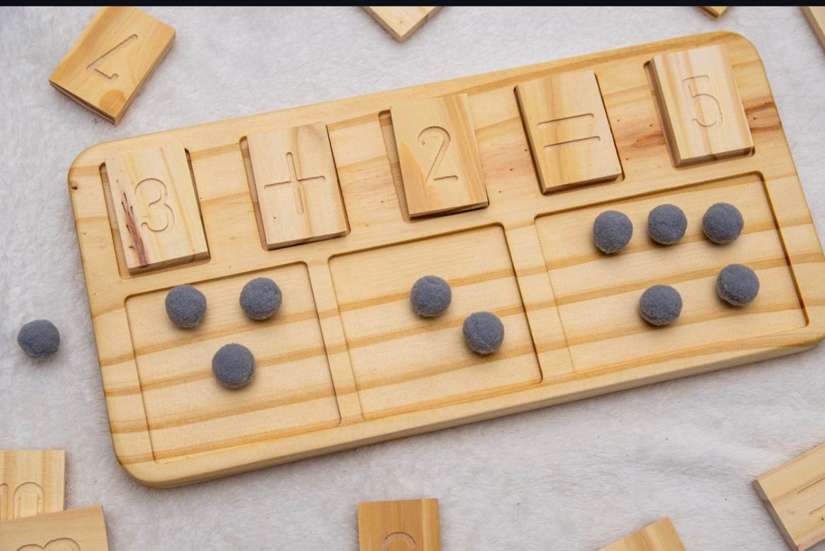 Tabla de Matemáticas de Madera 2