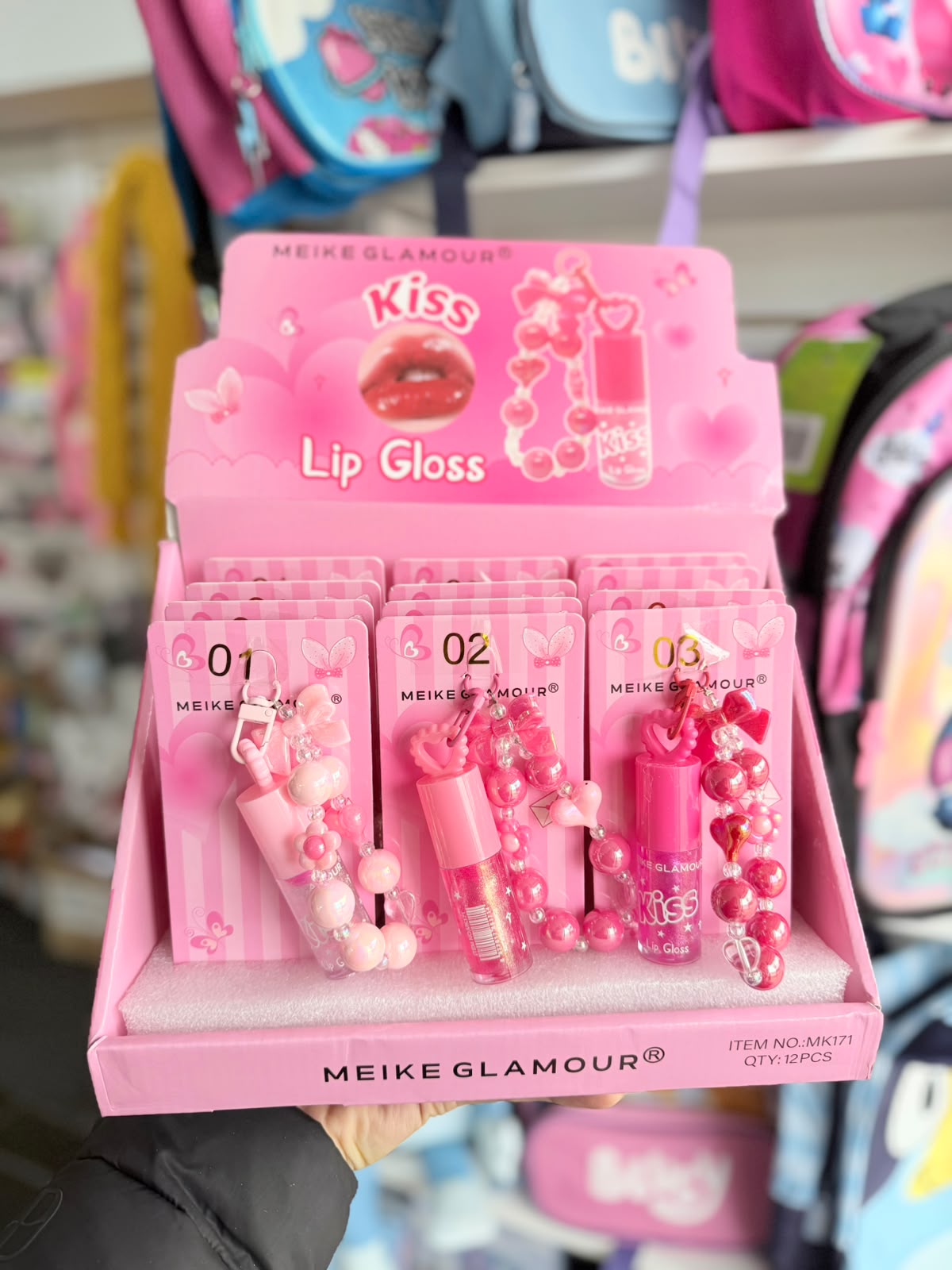 Lip Gloss Kiss con llavero 2