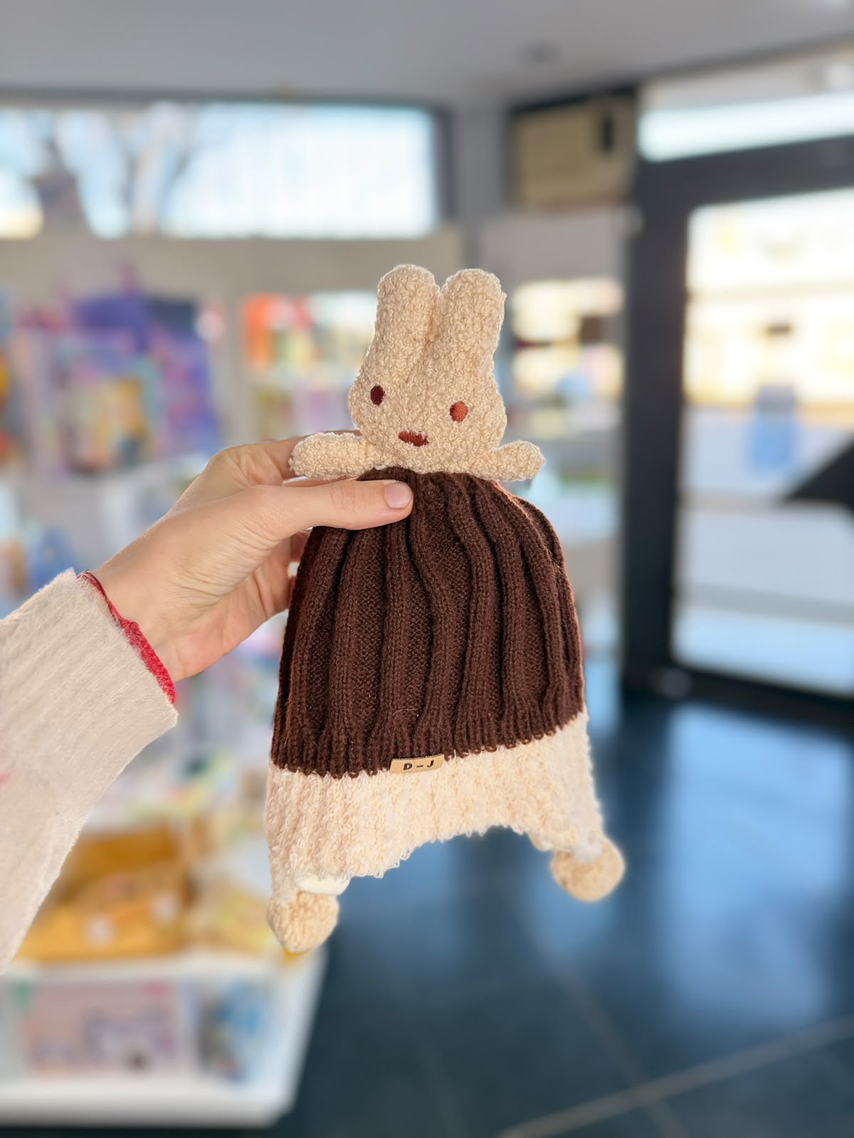 Gorro invierno osito pompom 1
