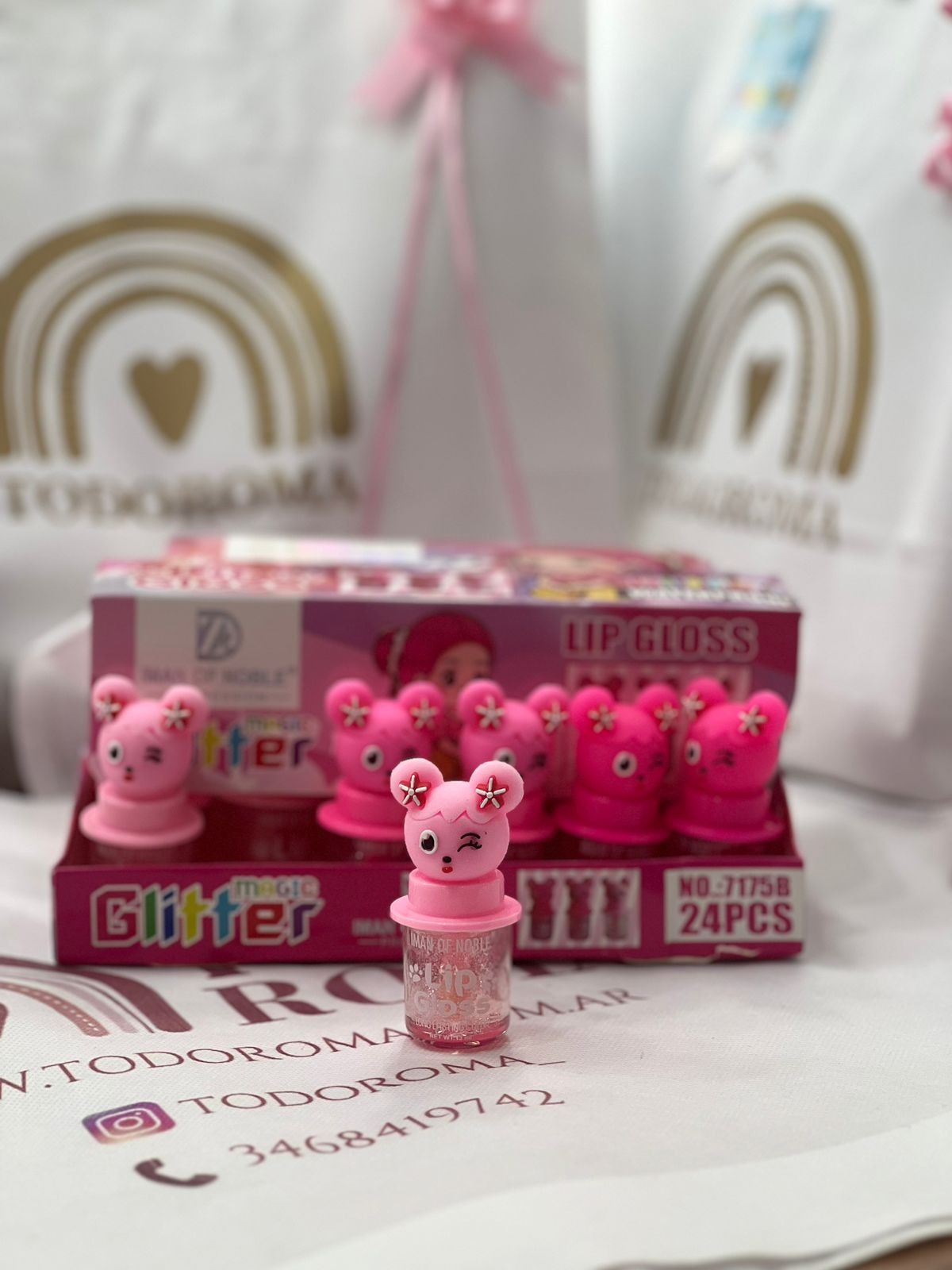 Lip Gloss con Glitter